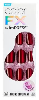 imPRESS Color Fx No Glue Mani Press on Nails, Hidden Gem (30 ct)