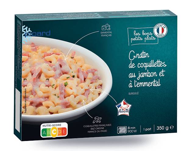 Gratin de coquillettes au jambon et à l'emmental