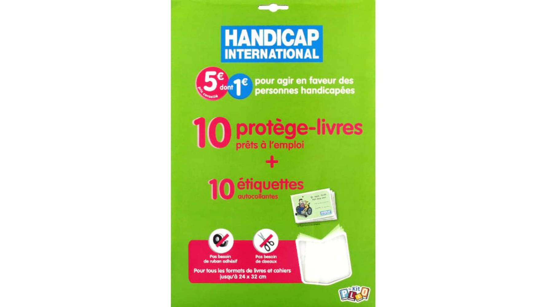 Handicap International - Couvre livre kit plio (24 x 30cm)