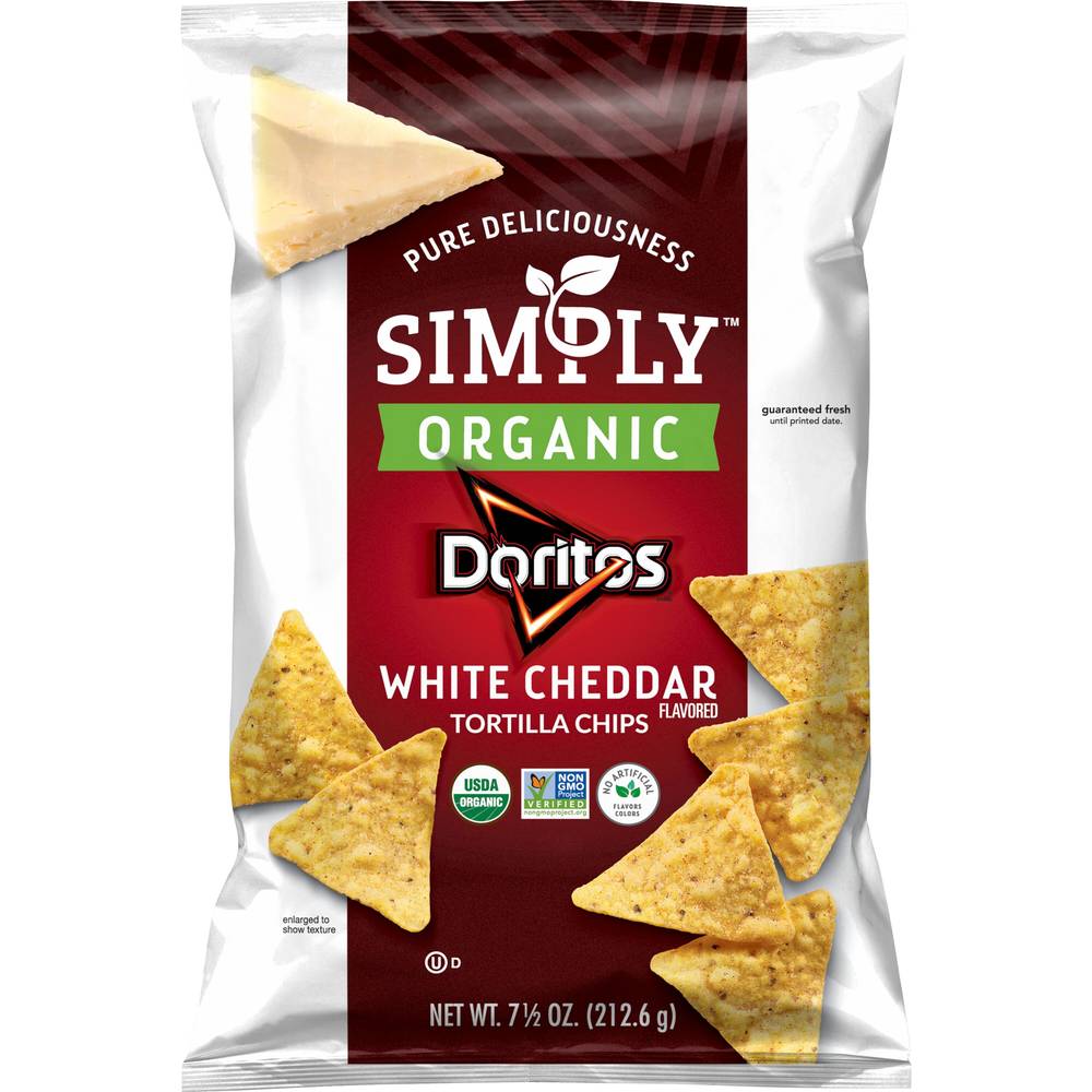Doritos Simply Organic Tortilla Chips (white cheddar)