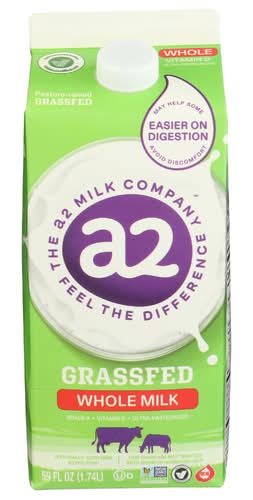 A2 Vitamin D Ultra-Pasteurized Grass Fed Whole Milk