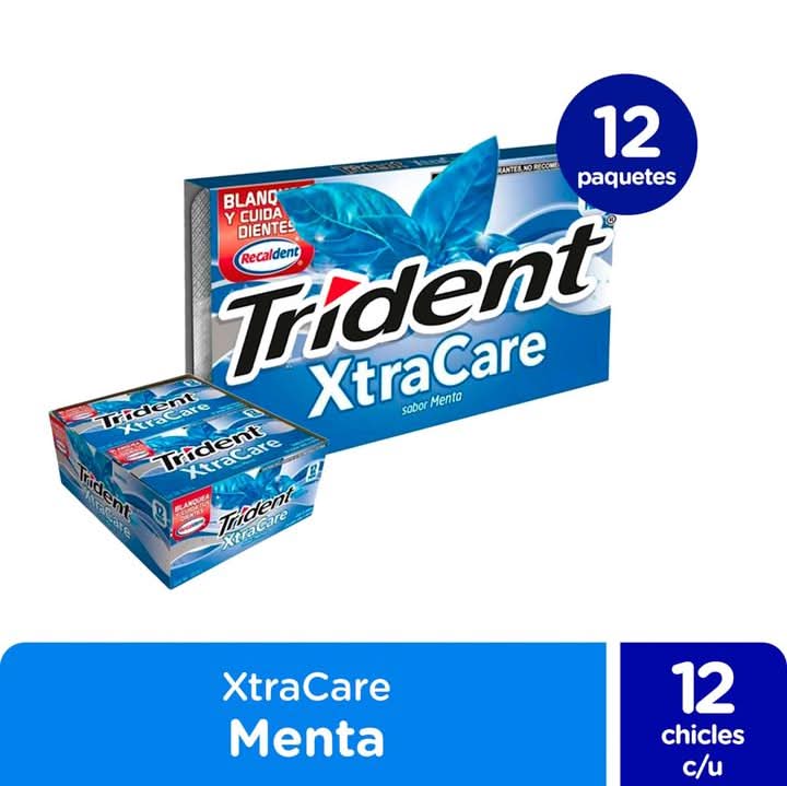 Trident · Goma de mascar xtra care menta (13,6 g)