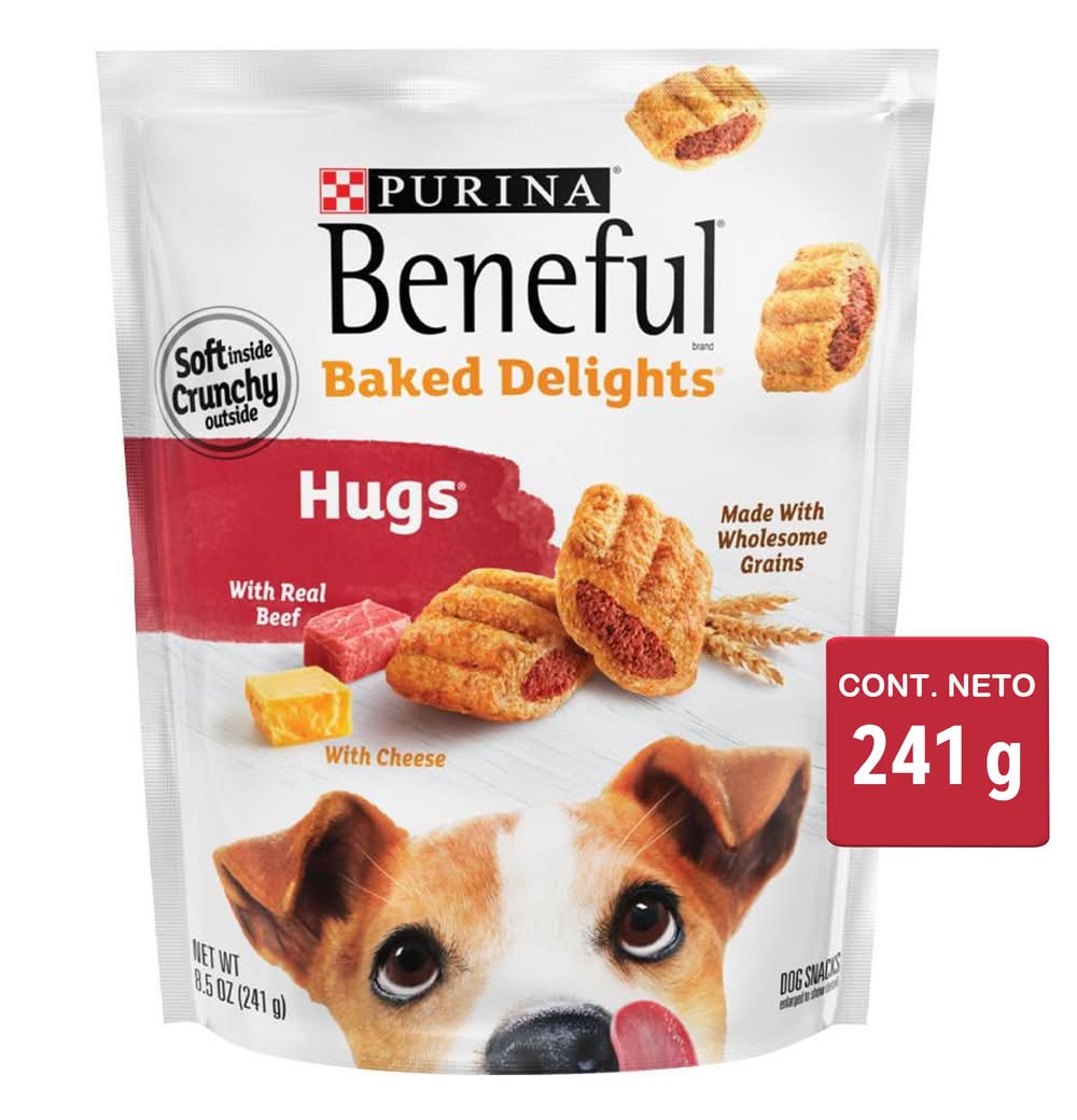 Purina Beneful · Snacks para perro hugs res y queso (553 g)