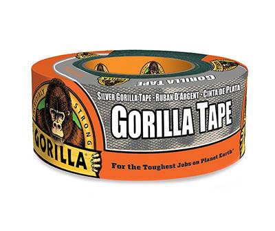 Gorilla Tape, Silver 1.88 Inch (10 yds)