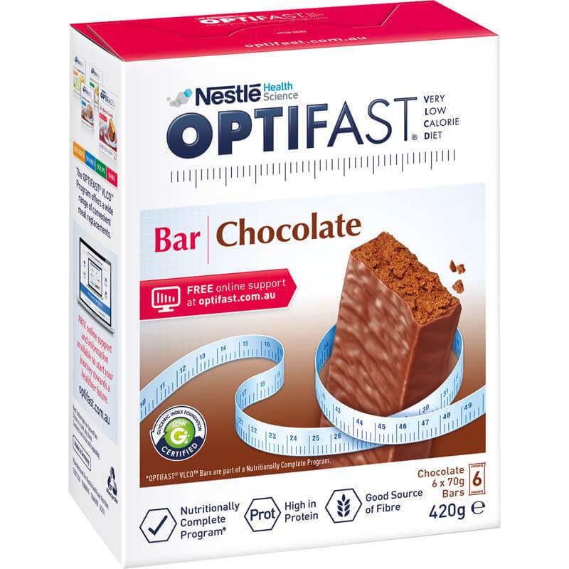 OPTIFAST VLCD Bars Chocolate 6x70g