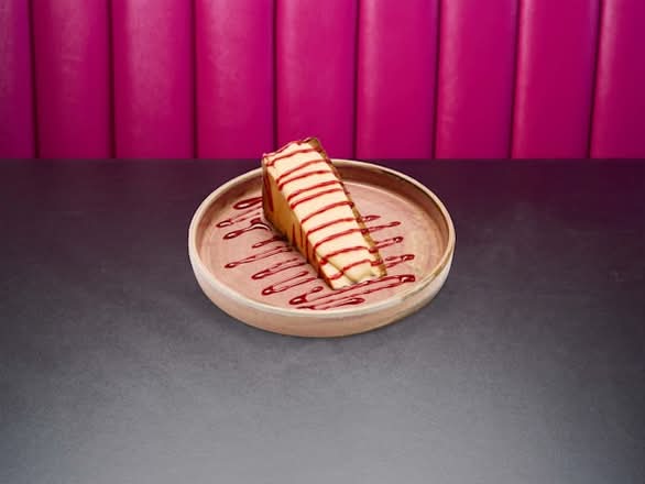 Strawberry & White Choc Basque Cheesecake