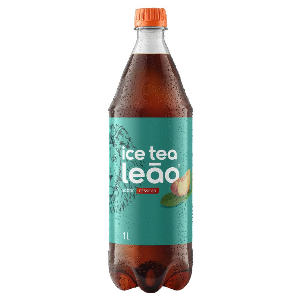 Leão chá ice tea sabor pêssego (garrafa 1 l)