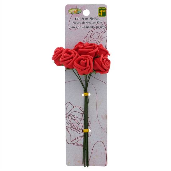 # Long Stem Foam Flowers, 19 Pc (Lily:12 pcs, Rose: 7 pcs)