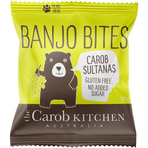 The Carob Kitchen Carob Sultanas Banjo Bits (20g)