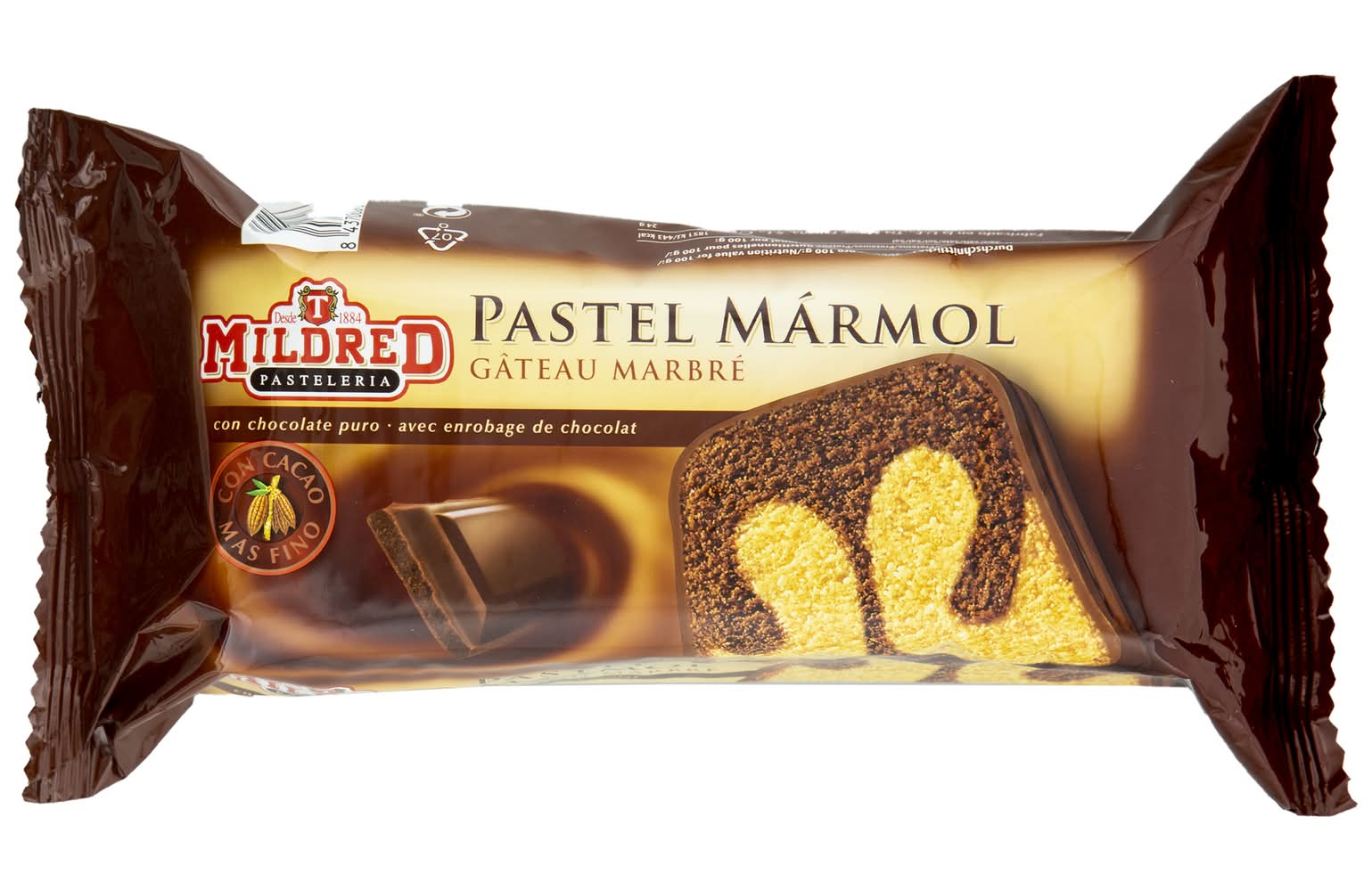 Pastel mármol con chocolate · Mildred (400 g)