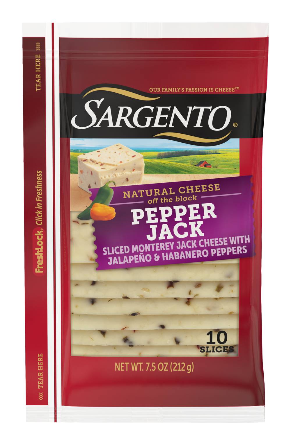 Sargento Pepper Jack Natural Cheese Slices (10 ct)