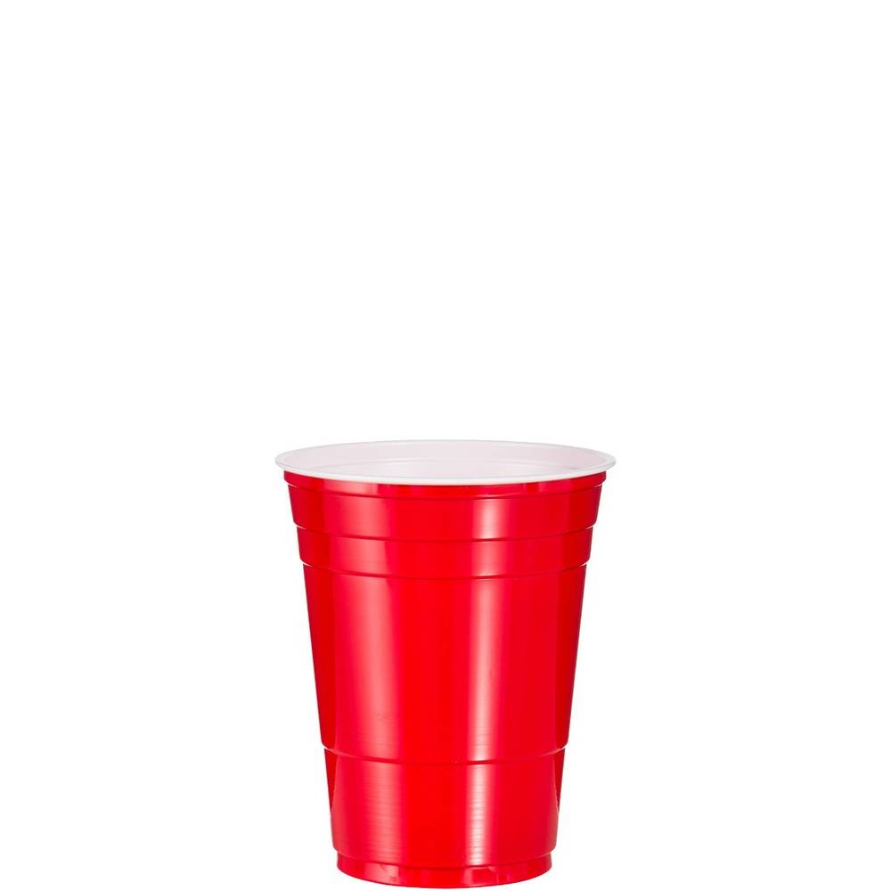 Solo - Party Plastic Cold Cups, Red, 50 Ct, 16 oz