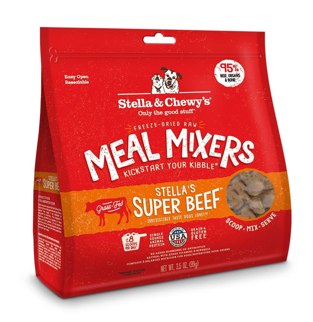 Stella & Chewy's Freeze-Dried Stella's Super Beef Meal Mixers Dog Food, 3.5 oz