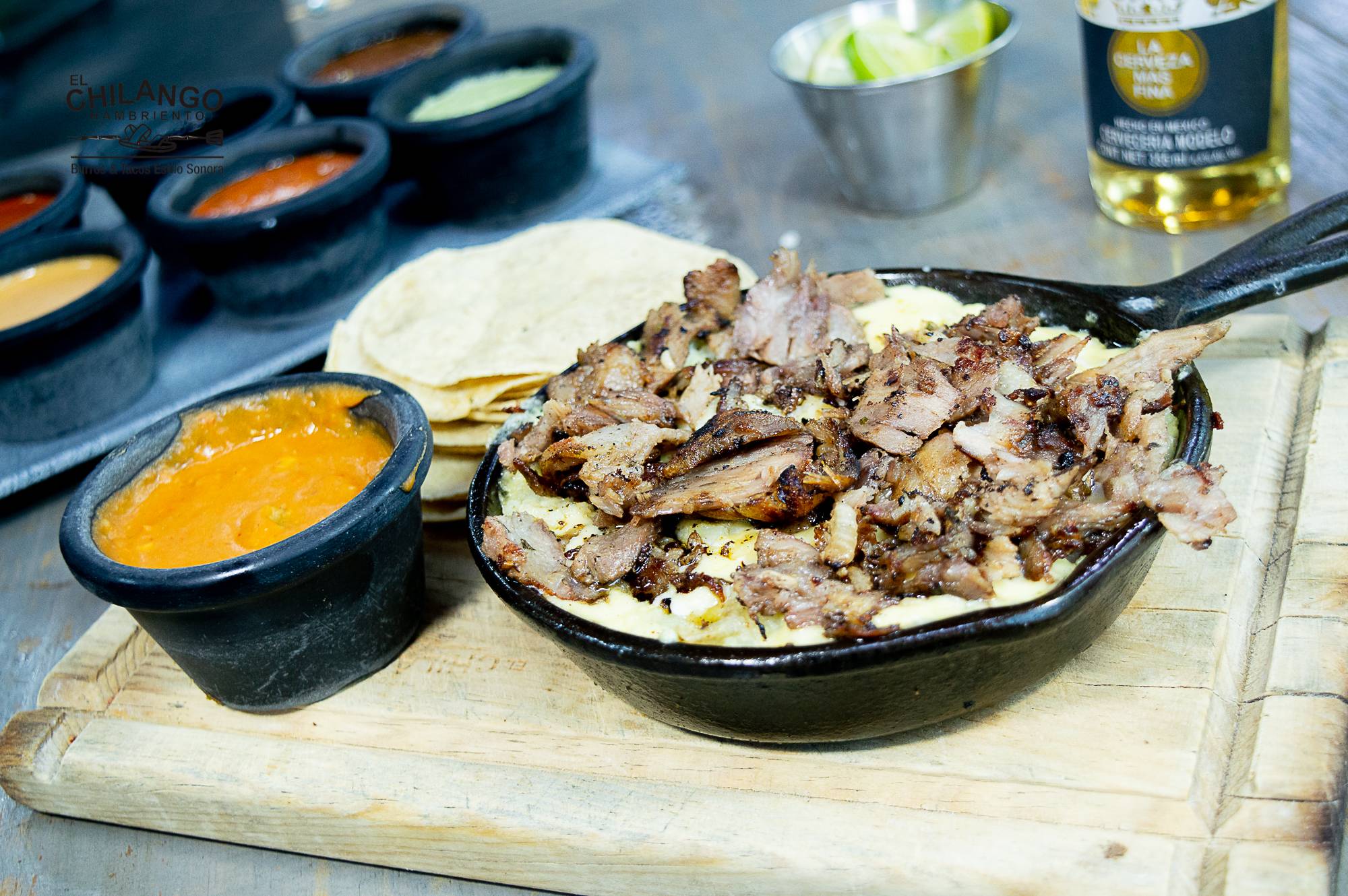 Papas chilangas pastor