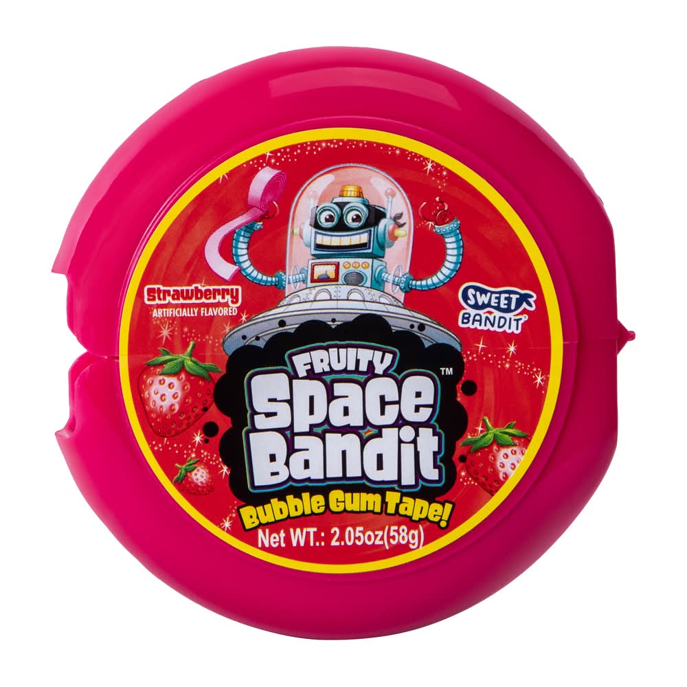 Sweet Bandit® Fruity Space Bandit™ Bubble Gum Tape 2.05oz (Styles May Vary)