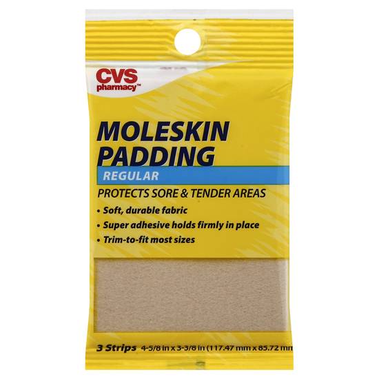 Cvs Moleskin Padding (regular, 4-5/8 in x 3-3/8 in)