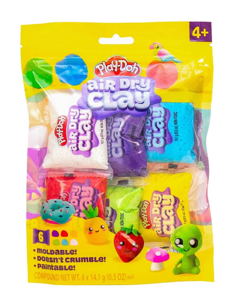 Play-Doh Air Dry Clay 6 Ct