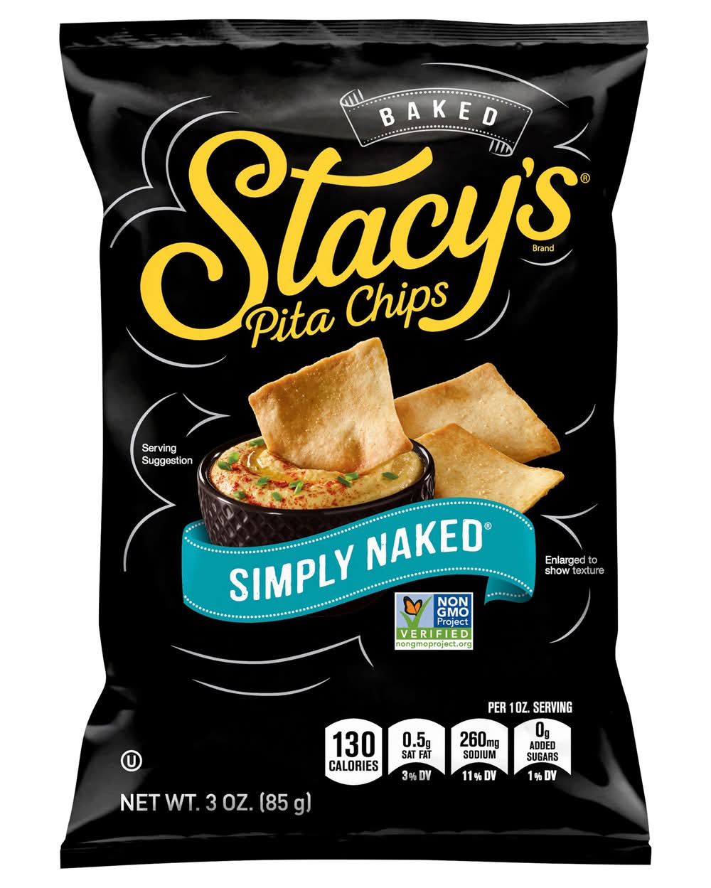 Stacy's Baked Simply Naked Pita Chips, Sea Salt (3 oz)