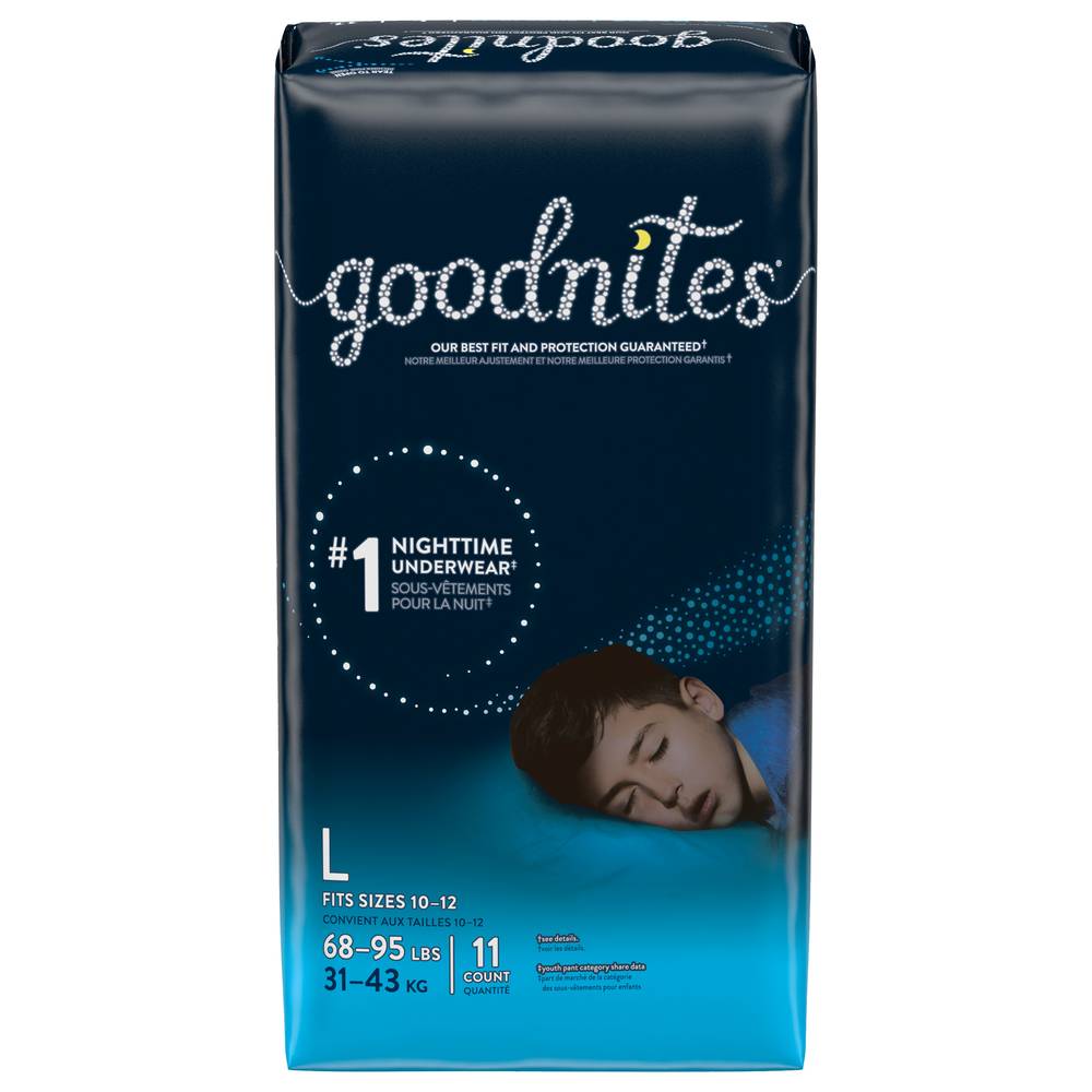 Goodnites Boys Large Nighttime Underwear