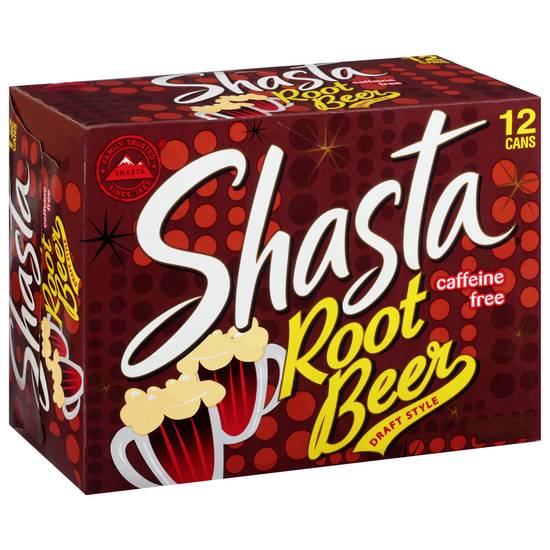 Shasta Caffeine Free Draft Style Root Beer (12 ct, 12 fl oz)