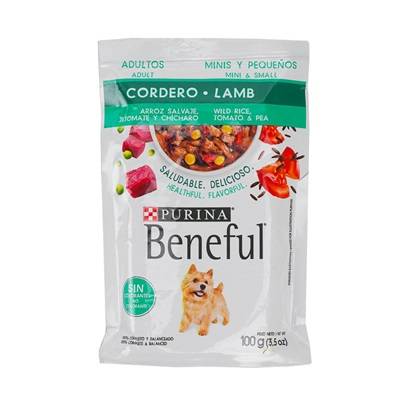 Beneful alimento para perros adultos cordero (doypack 100 g)
