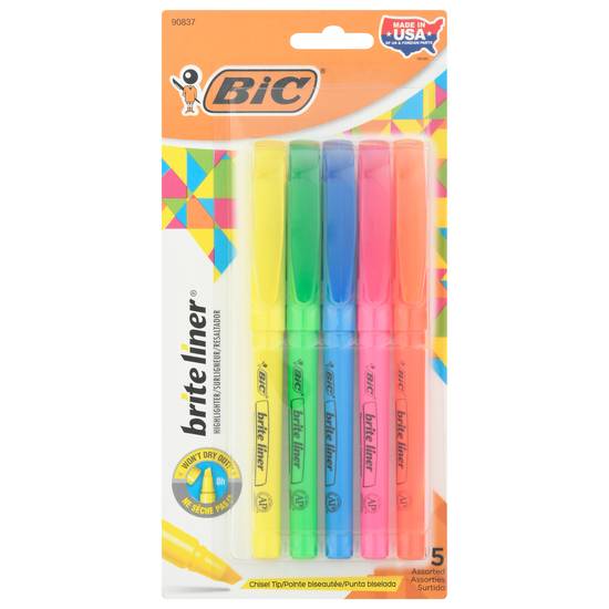 Bic Brite Liner Highlighter (5 ct)