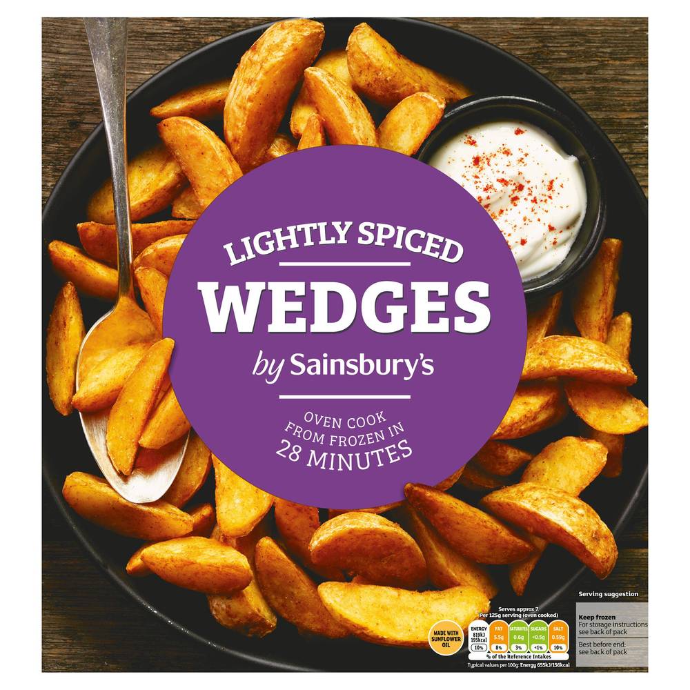 Sainsbury's Lightly Spiced Wedges 900g