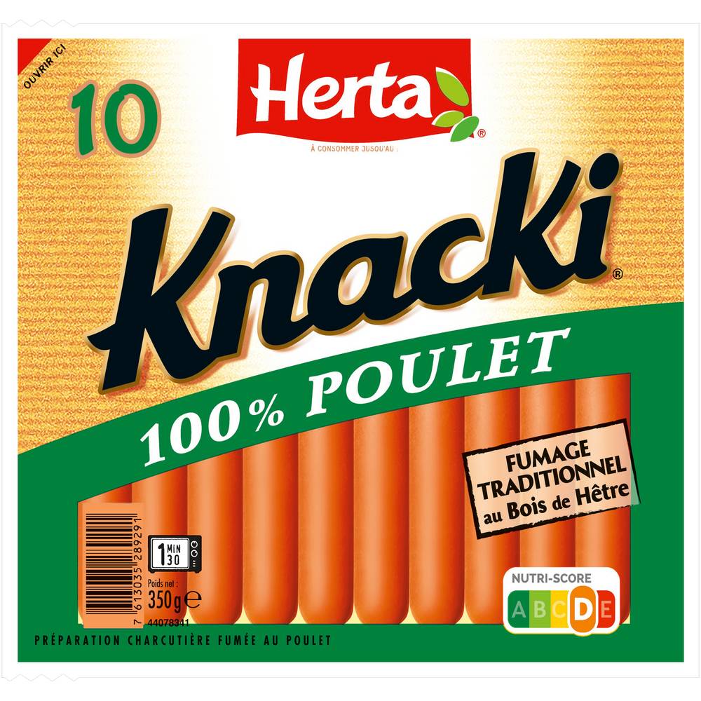 Herta - Knacki saucisses poulet (350g)