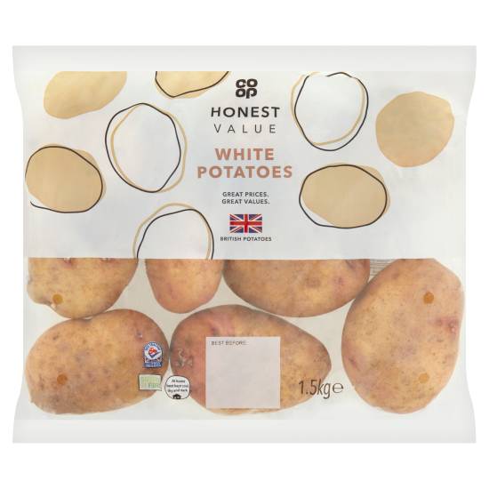 Co-Op Honest Value White Potatoes 1.5kg