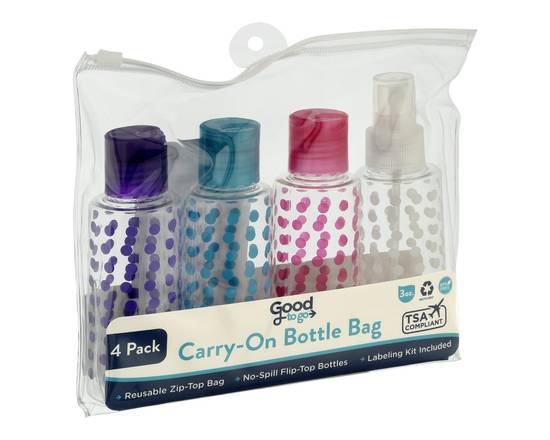 Good To Go · 4 Pack Carry-On Bottle Bag (1 package)