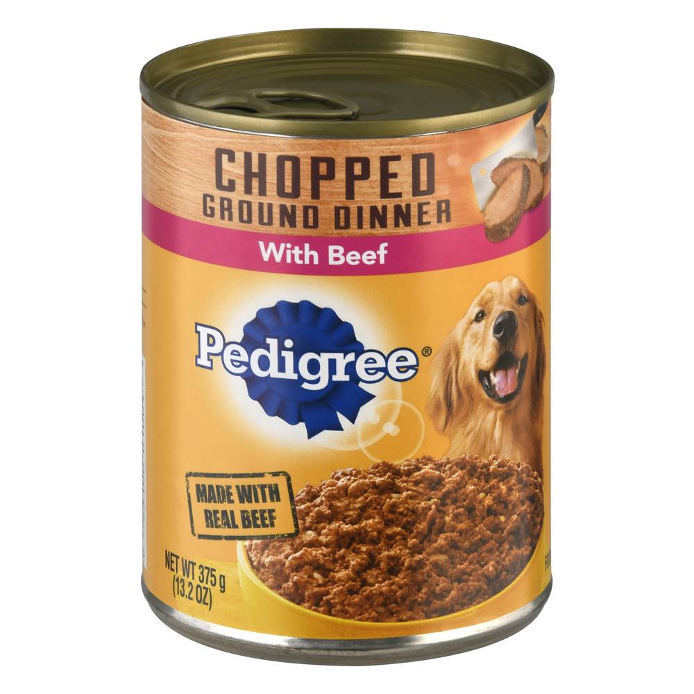 Pedigree Chopped Ground Dinner With Beef Dog Food