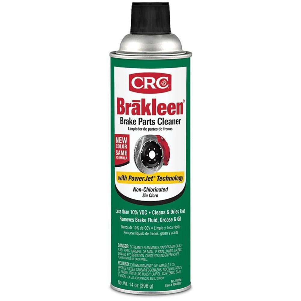 Brakleen CRC N/C Brake Parts Cleaner Green 50-State 14 oz - Non-Chlorinated Formula - Fast Drying - Brake Cleaner for All 50 States | CRCC05050