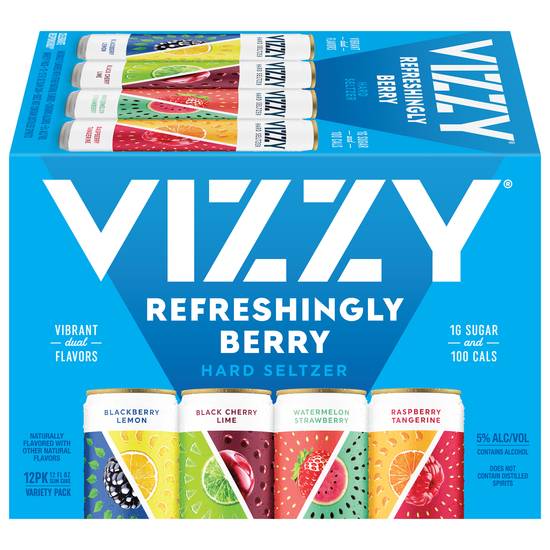 Vizzy Variety pack With Antioxidant Vitamin C Hard Seltzer (12 ct, 12 fl oz)