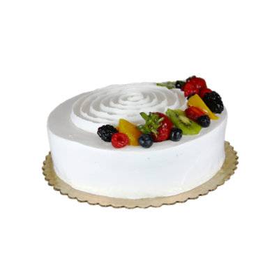 Cake Tres Leches 1 Layer With Fruit