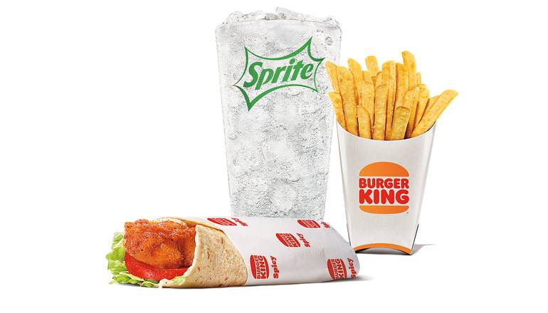 Spicy BK Wrap Large Combo