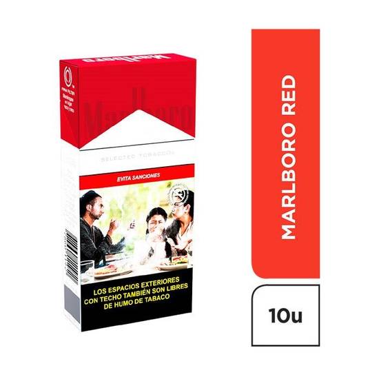 Marlboro Cigarrillo Rojo Cajetilla X 10 Uni