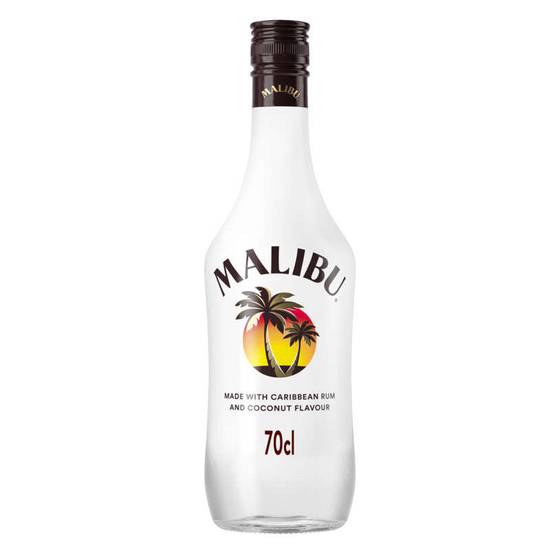 MALIBU - Liqueur au rhum blanc - Aromatisé à la noix de coco - Alc. 18% vol. - 70cl