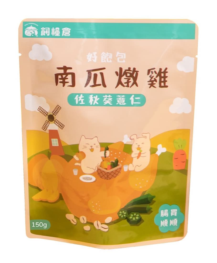 飼糧倉 好飽包南瓜燉雞佐秋葵薏仁 - 全齡犬 (150 g)