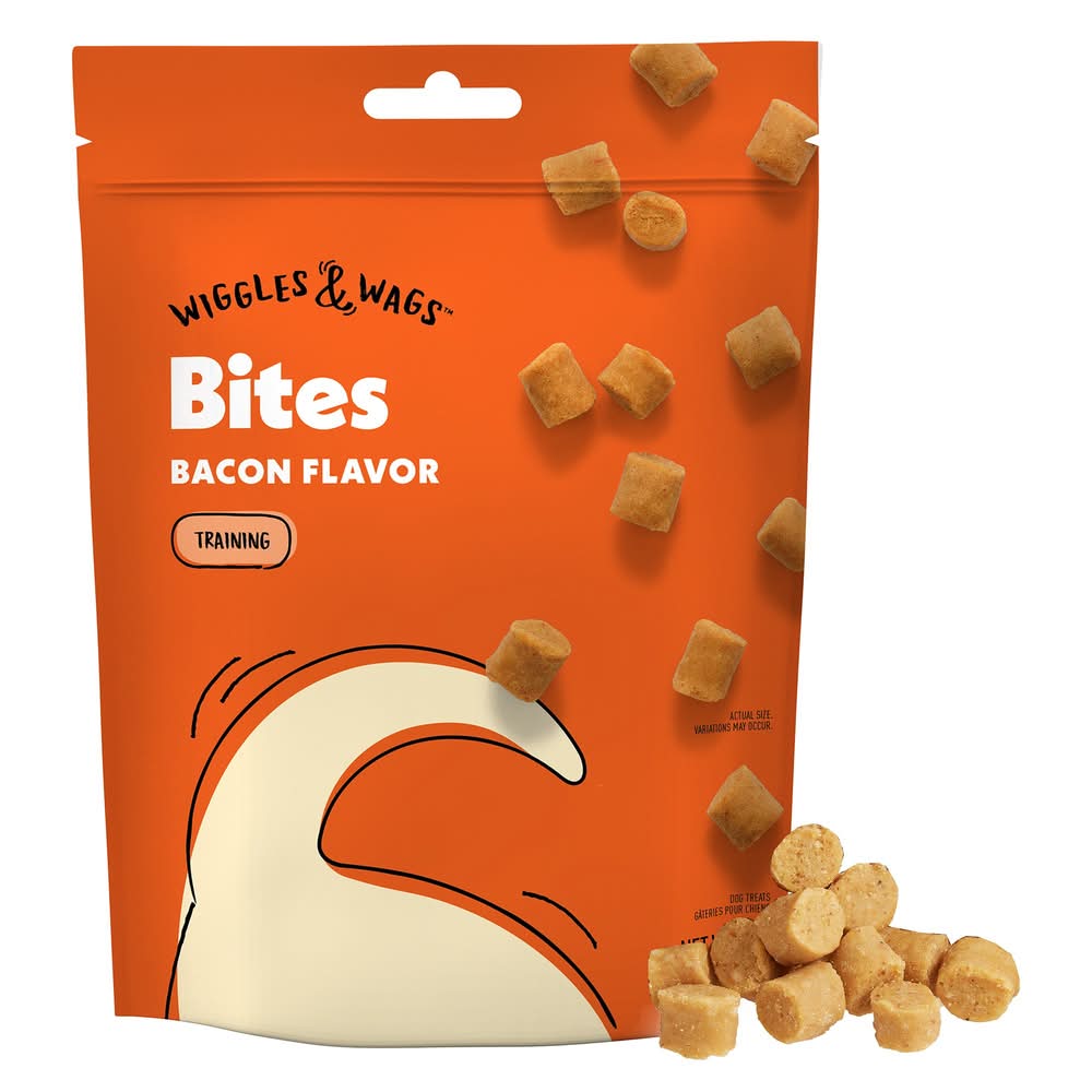 Wiggles & Wags Training Bites Bacon Dog Treats (Size: 4 Oz)