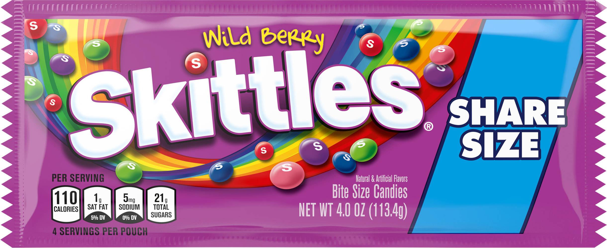 Skittles Share Size Candies, Wild Berry (4 oz)