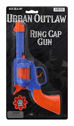 Urban Outlaw Ring Cap Gun Toy Blue