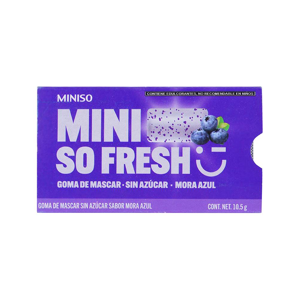Miniso chicles sabor mora azul (10.5 g)
