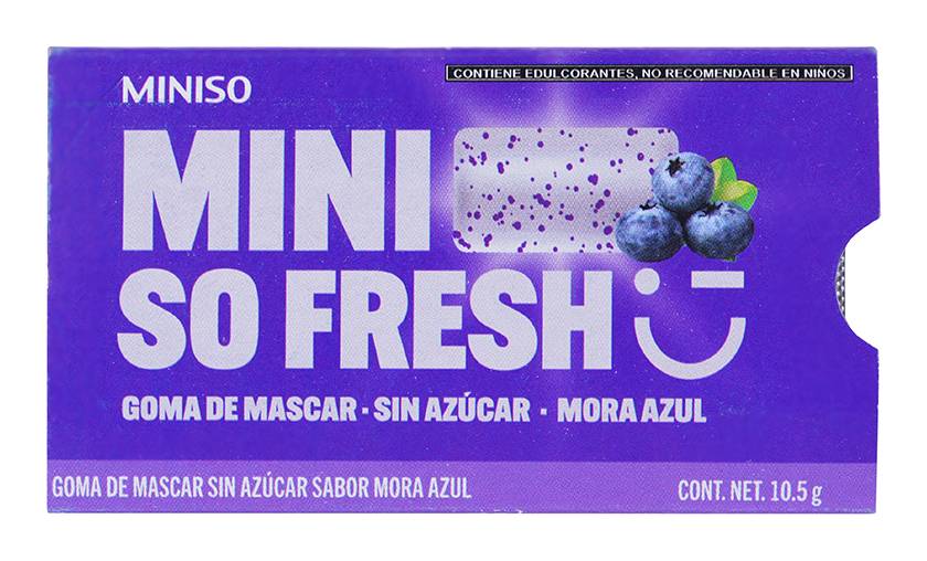 Miniso · Chicles mini so fresh, mora azul (10,5 g)