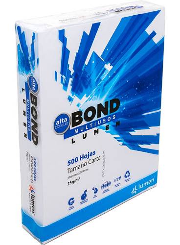 Lumen · Hojas carta bond multiusos (1 kg)