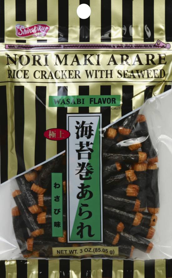 Shirakiku Nori Maki Arare Rice Cracker With Seaweed (3 oz) Delivery