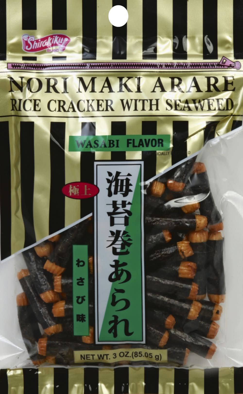 Shirakiku Nori Maki Arare Rice Cracker With Seaweed (3 oz)