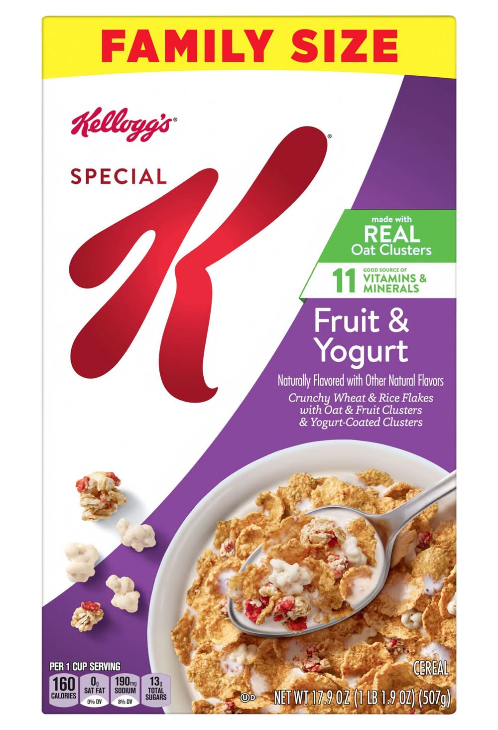 Special K Cereal, Fruit & Yogurt, Family (17.9 oz)