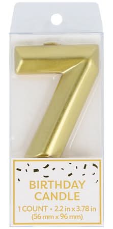 Festive Voice Birthday Candle, Seven - 1.0 ea