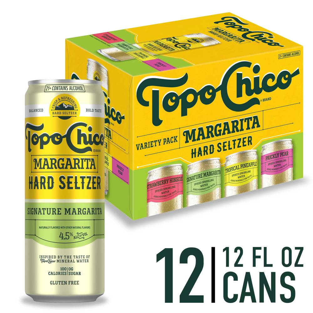 Topo Chico Margarita Hard Seltzer Variety pack (12 ct,12 fl oz) (assorted)