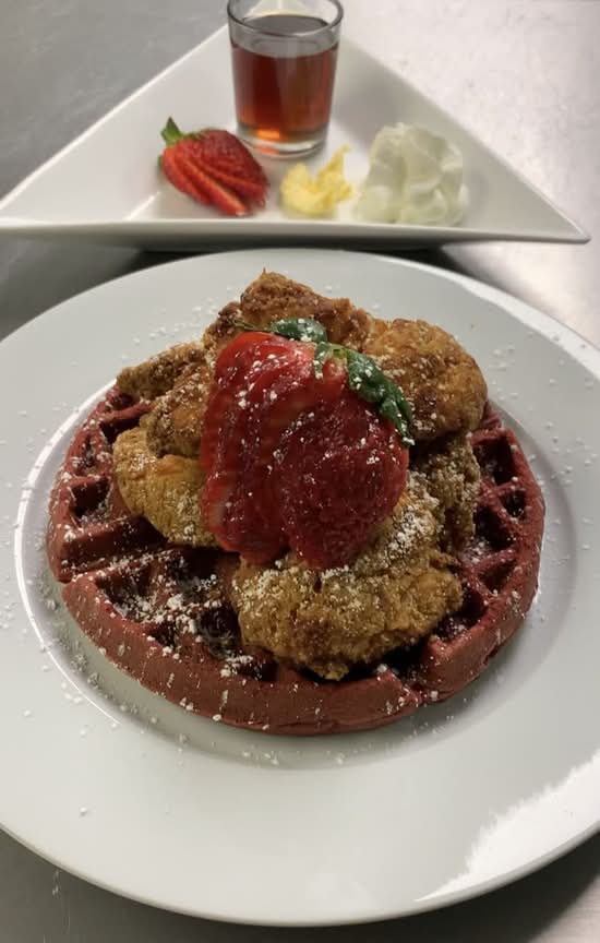 Chicken & Waffles (Red Velvet)